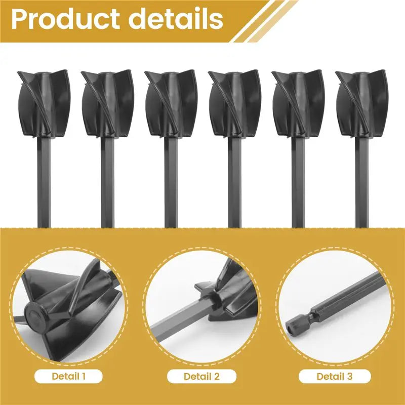 LIKE WISH Resin Mixer Paddles, Epoxy Mixer Attachment For Drill, Reusable Paint Stirrer Drill Attachment Oasis Select