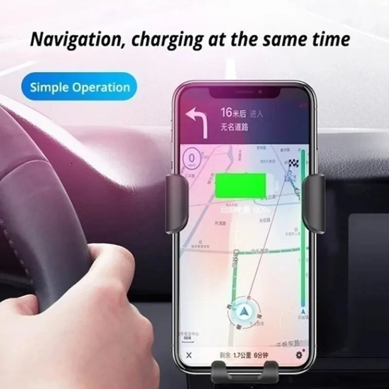 C5 Gravity Car Holder For Phone Air Vent Clip Mount Mobile Stand Smartphone GPS Support For iPhone 15 14 Xiaomi Samsung Holder Oasis Select