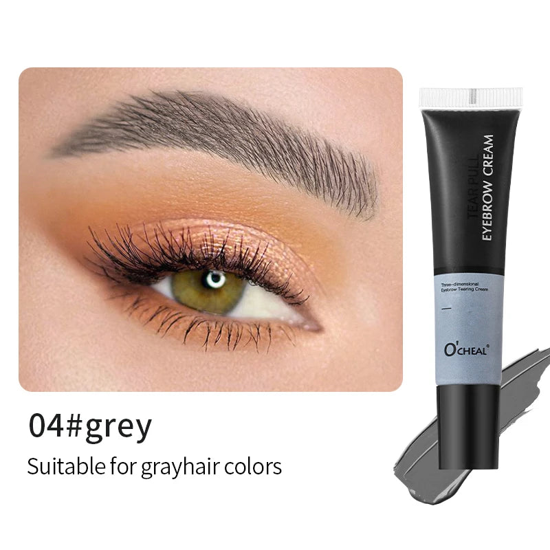 Tear-Off Eyebrow Dye Cream – Waterproof & Natural Look Eyebrow Dye Cream Oasis Select 04 Grey
