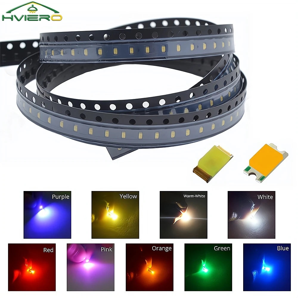 1000PCS 0603 SMD LED Assorted Kit – Super Bright DIY Chips