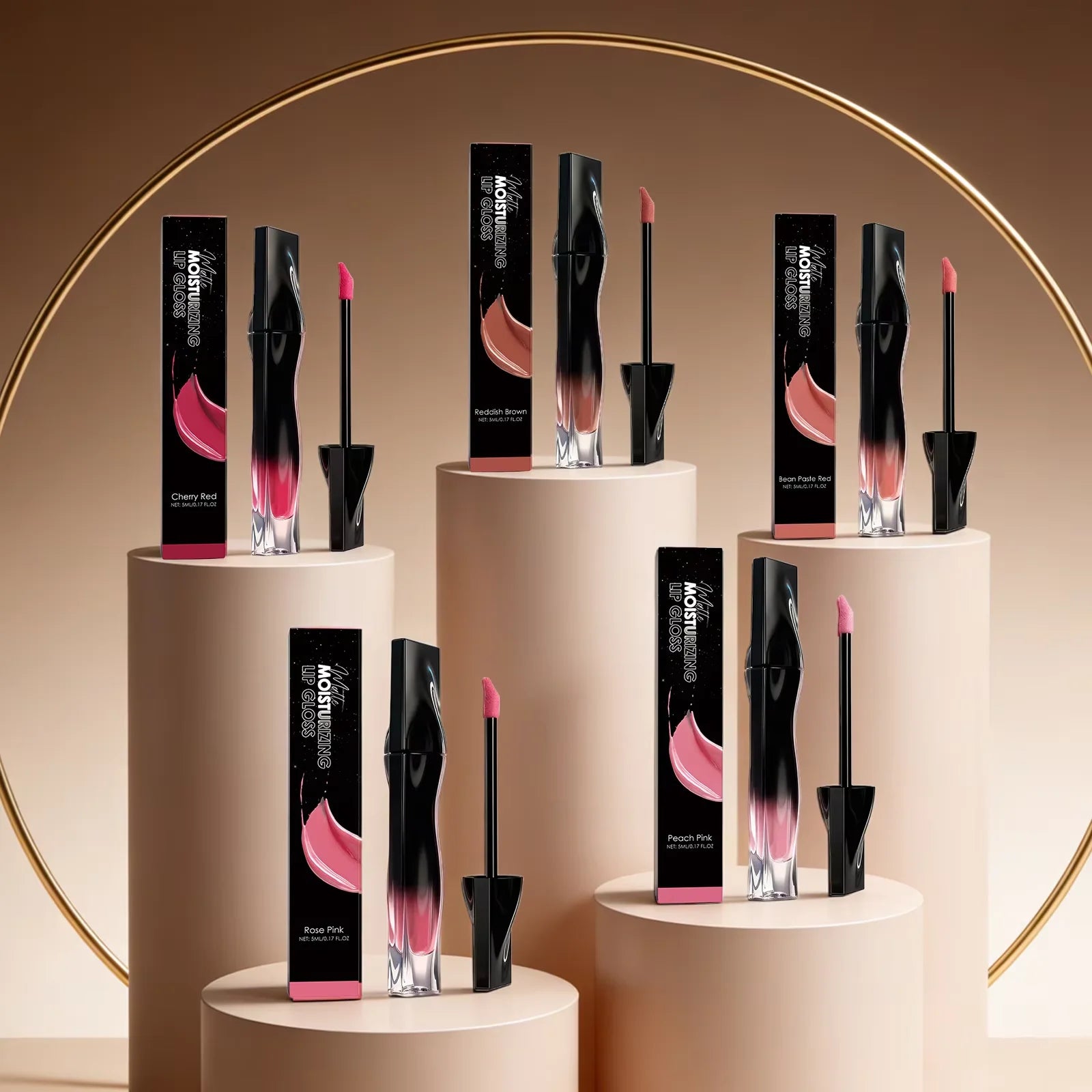Premium Matte Lip Balm Smooth Matte Finish Reduce Dry Lines Lasting Pigment Natural Look Lightweight Moisturize 6-Color Lipstick Oasis Select