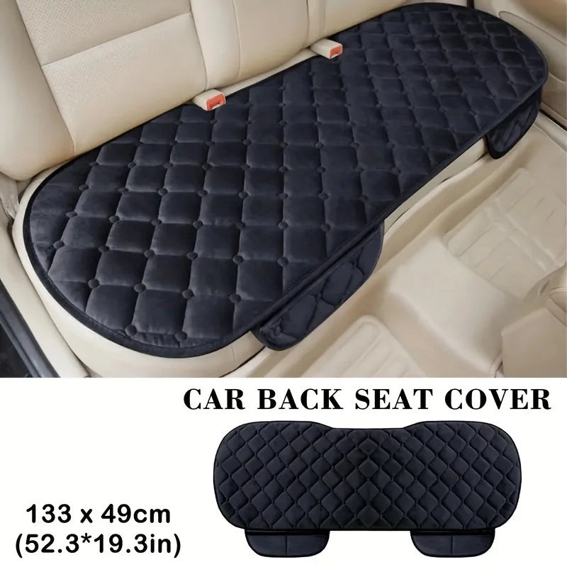 Car Seat Cover Winter Warm Seat Cushion Anti Slip Universal Front Chair Seat Breathable Pad for Vehicle Auto Car Seat Protector Oasis Select others black Four Seasons
