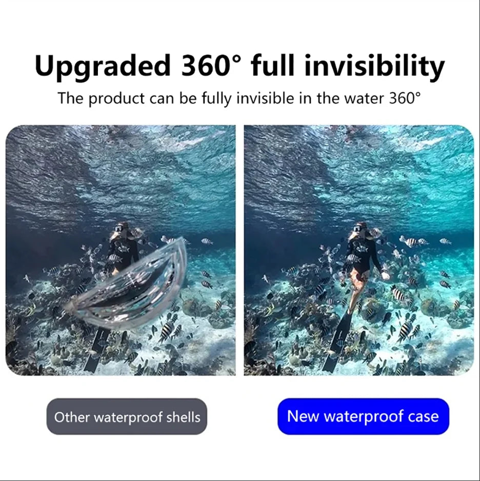 Insta360 X3 X4 X5 Waterproof Housing Case – 40M Dive Shell