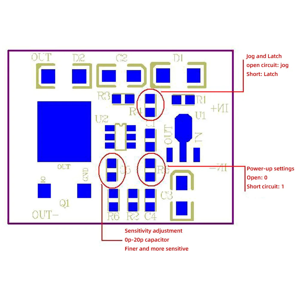 12V Capacitive Touch Switch Sensor Module Push Button Touching Key Module Jog Latch With Relay DC6-24V 3A Expansion Board Module Oasis Select