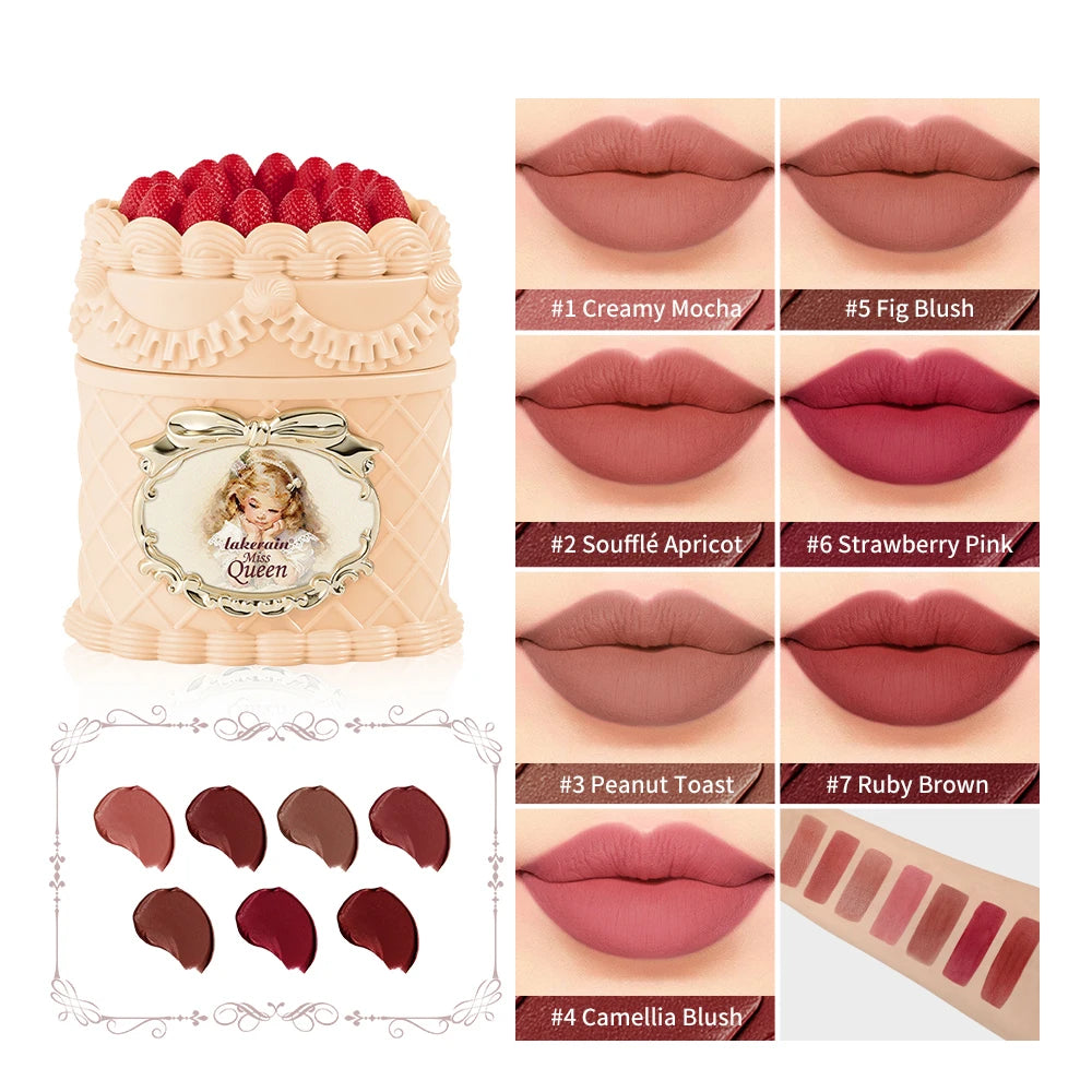 Lakerain Velvet Matte Lip Mud – Waterproof Long-Lasting Lip Gloss