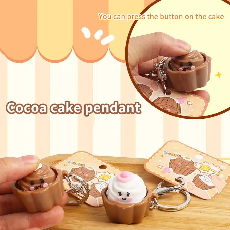 Cute Squishy Clicker Keychain – Slow Rebound Fidget Toy Pendant Novelty Fidget Keychain Oasis Select