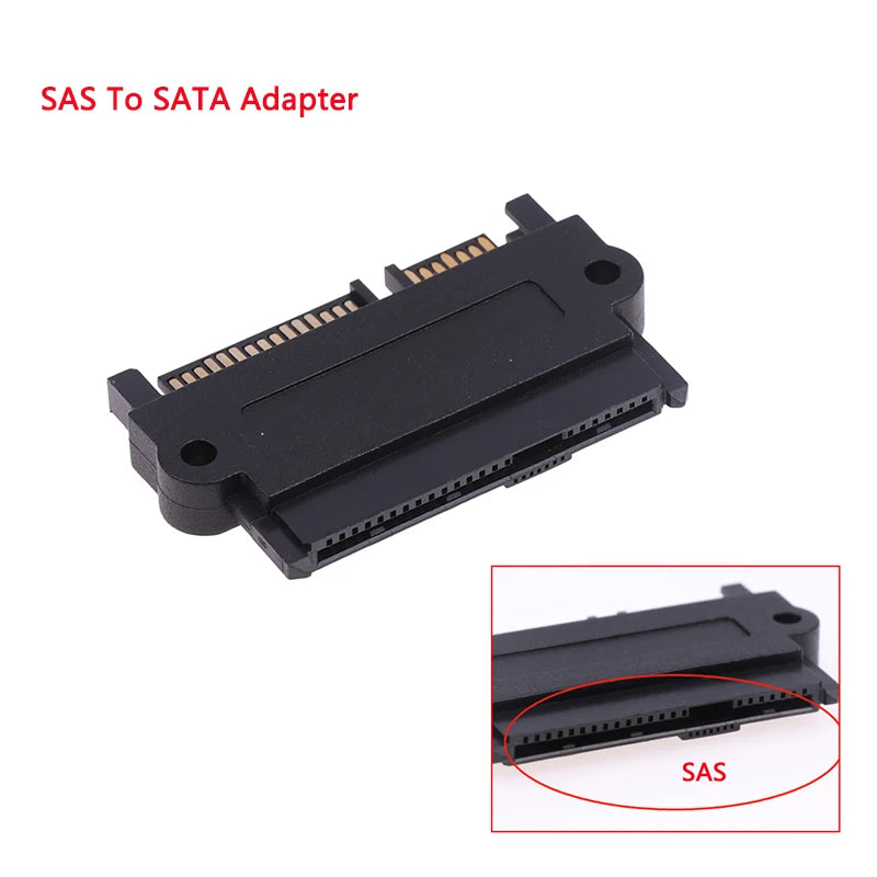 1Pc SFF-8482 SAS To SATA 180 Degree Angle Adapter Converter Straight Head SATA To SATA Converter Oasis Select SAS