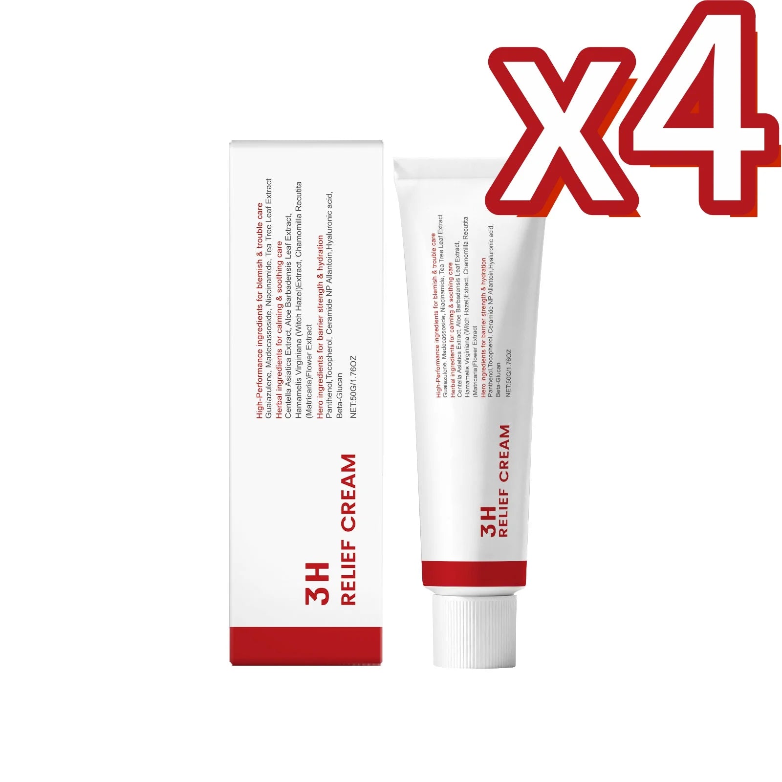Centella Nicotinamide Face Cream – Moisturize & Brighten Skin Face Moisturizer Cream Oasis Select 50g Boxed X4PCS