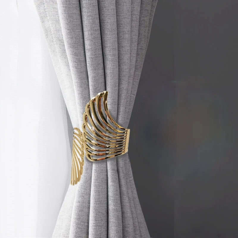 Angel's wing curtain strap modern simple curtain clip without punching and installation of metal decorative curtain buckle Oasis Select