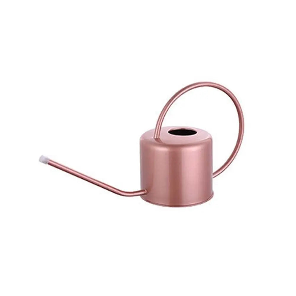Sprinkler Stainless Steel Watering Can Rustproof Leakproof Comfortable Watering Pot 1.3L Long Nozzle Spray Kettle Gardening Oasis Select Pink
