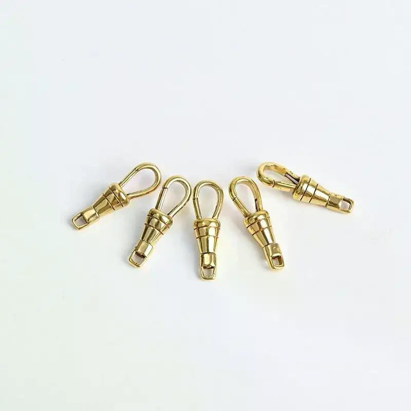 1pcs Brass Made Pattern Pocket Watch Swivel Clip Chain Spring Snap Hook 30mm 1.2 Inch Buckle Chain Pearl Gems DIY Oasis Select