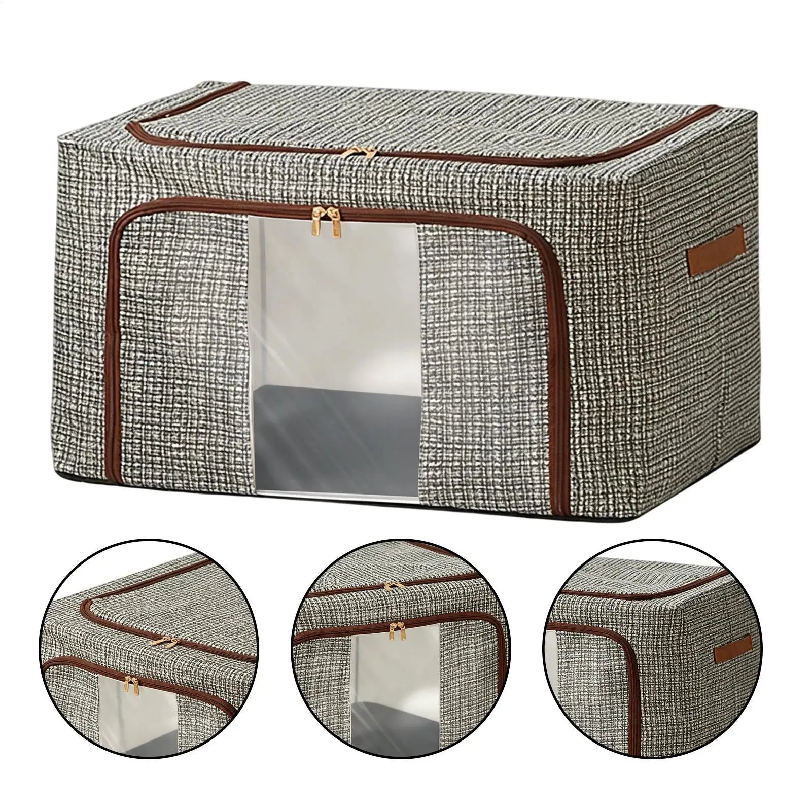 24L/66L Storage Bag Foldable Large Capacity Clothes Blanket Storage Bags Storage Containers For Organizing Bedroom Closet Cloth Oasis Select