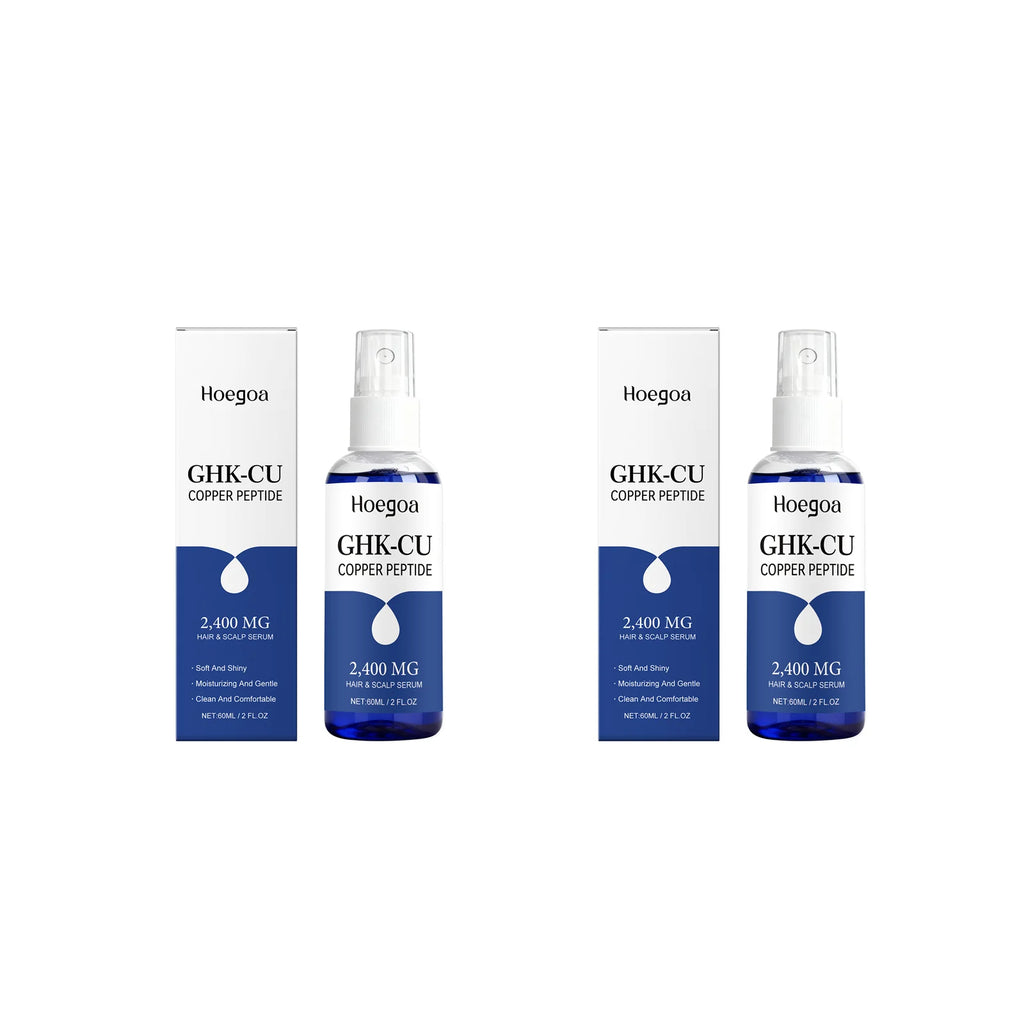 HOEGOA Copper Peptide Hair Growth Serum – Anti Hair Loss Hair Growth Serum Oasis Select 2pcs