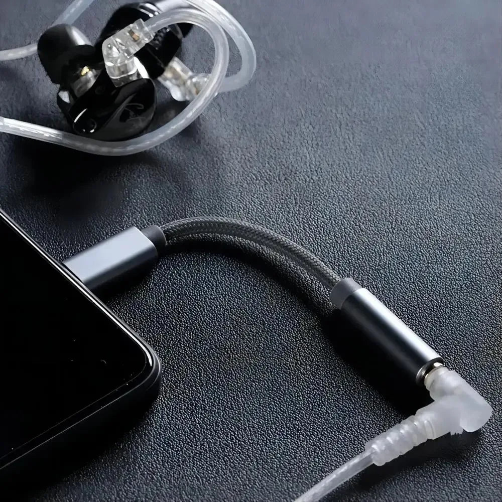 KZ AM01 Type-C to 3.5mm Audio Adapter 32bit/384kHz Hi-Fi DAC + IC Amplifier Dual Chip Earphone Audio Cable Oasis Select