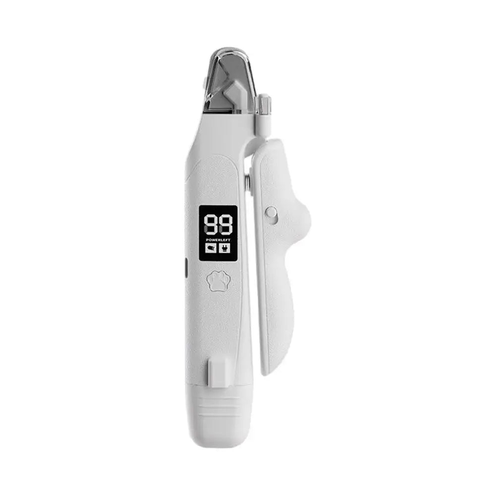 Pet Nail Clipper Trimmer with LED Light USB Rechargeable Electric Nail Clipper Display Nail Grinder Prevent Injury Low Noise Oasis Select 1pcs