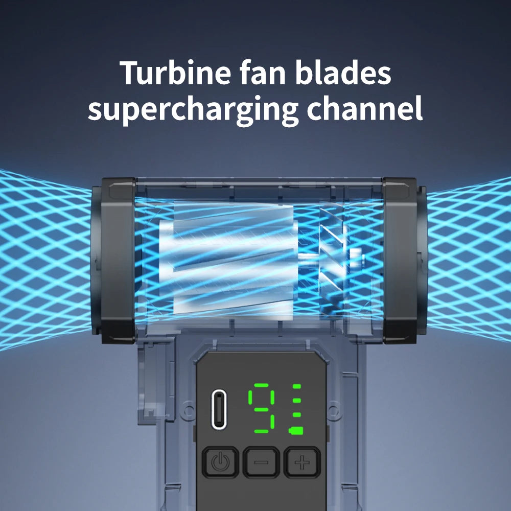 100,000 RPM Turbo Jet Air Blower USB Rechargeable Brushless Fan