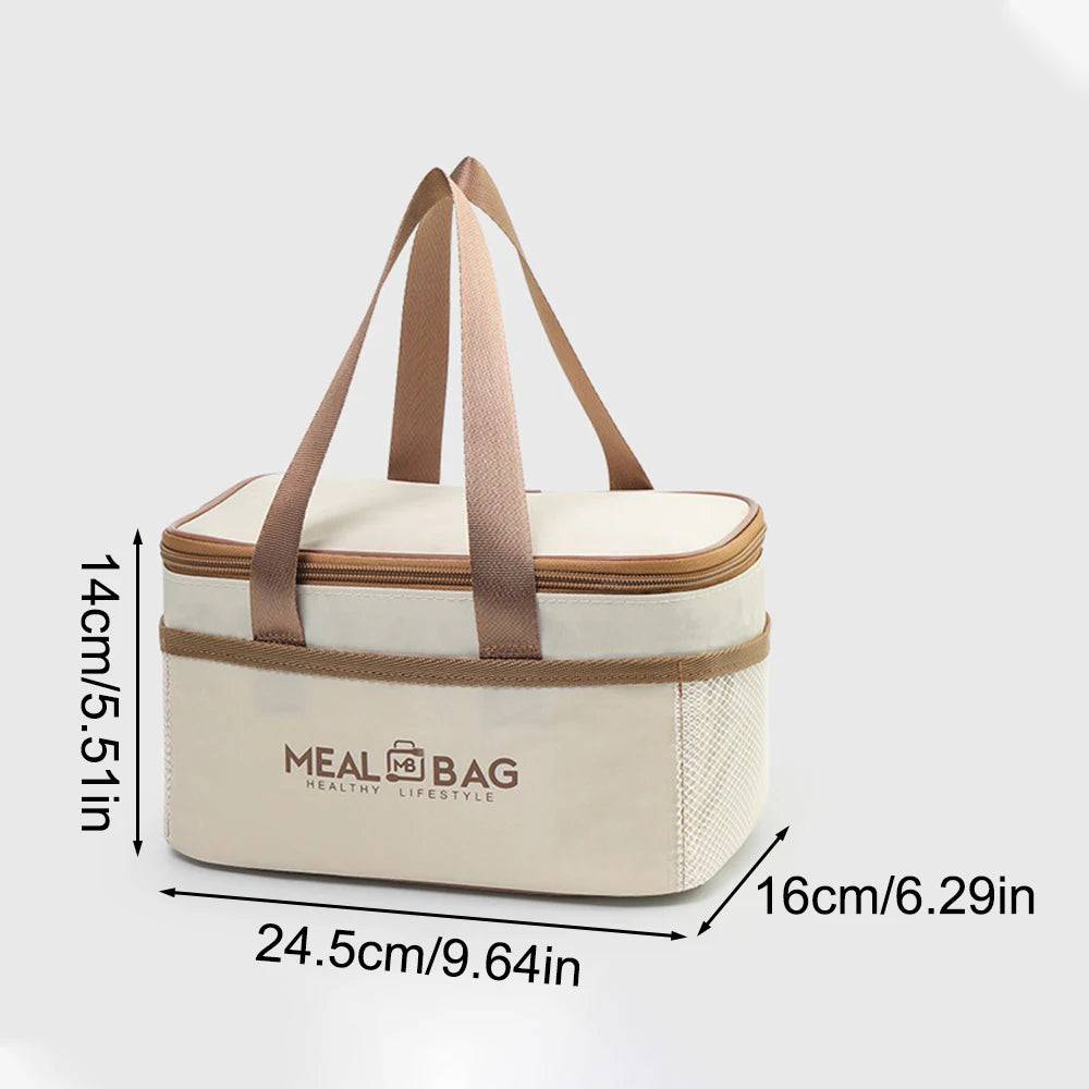 Insulated Lunch Bag – Waterproof, Shoulder Strap, 2-Person