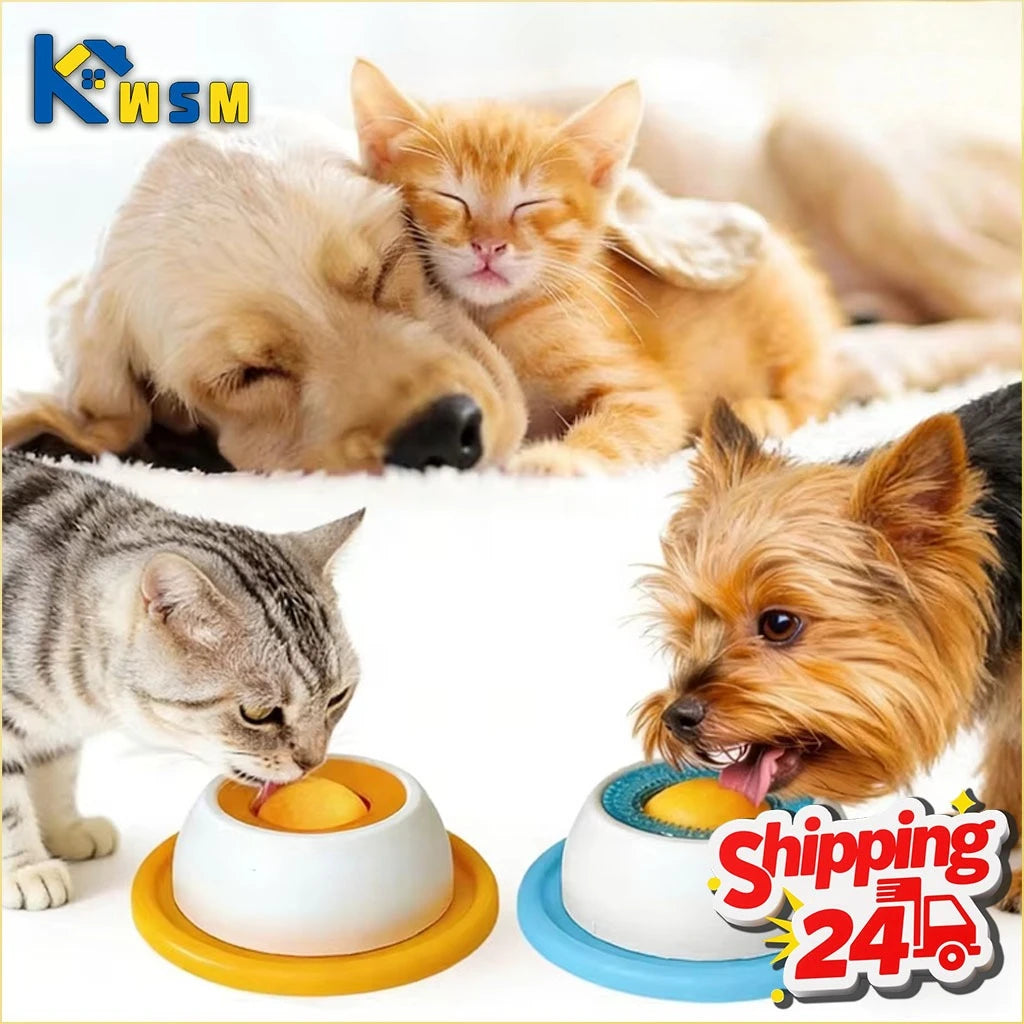 Interactive Pet Licking Mat for Cats and Dogs Non-Slip Slow Feeder Bowl with Raised Patterns Promotes Calmness and Oral Health Oasis Select