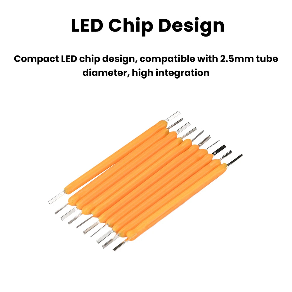 2200K/2700K/6500K DC 2.7-3.1V LED Ceramic Filament 38mm Hard Filament Retro Bulb Parts for Bulb Repair DIY Lighting Low Power Oasis Select