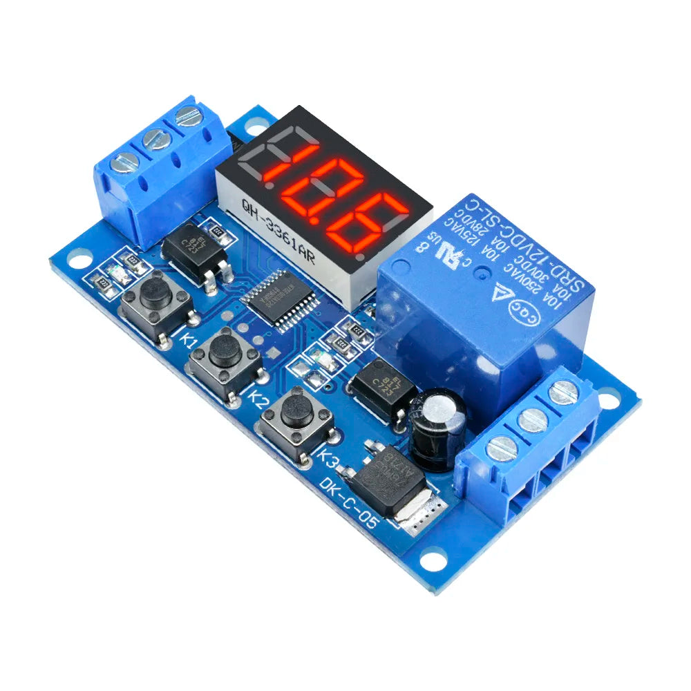 DC 12V Timer Delay Relay Module Cycle Timer Switch Optocoupler Isolation Trigger Timing Delay Relay LED Smart Home Controller Oasis Select