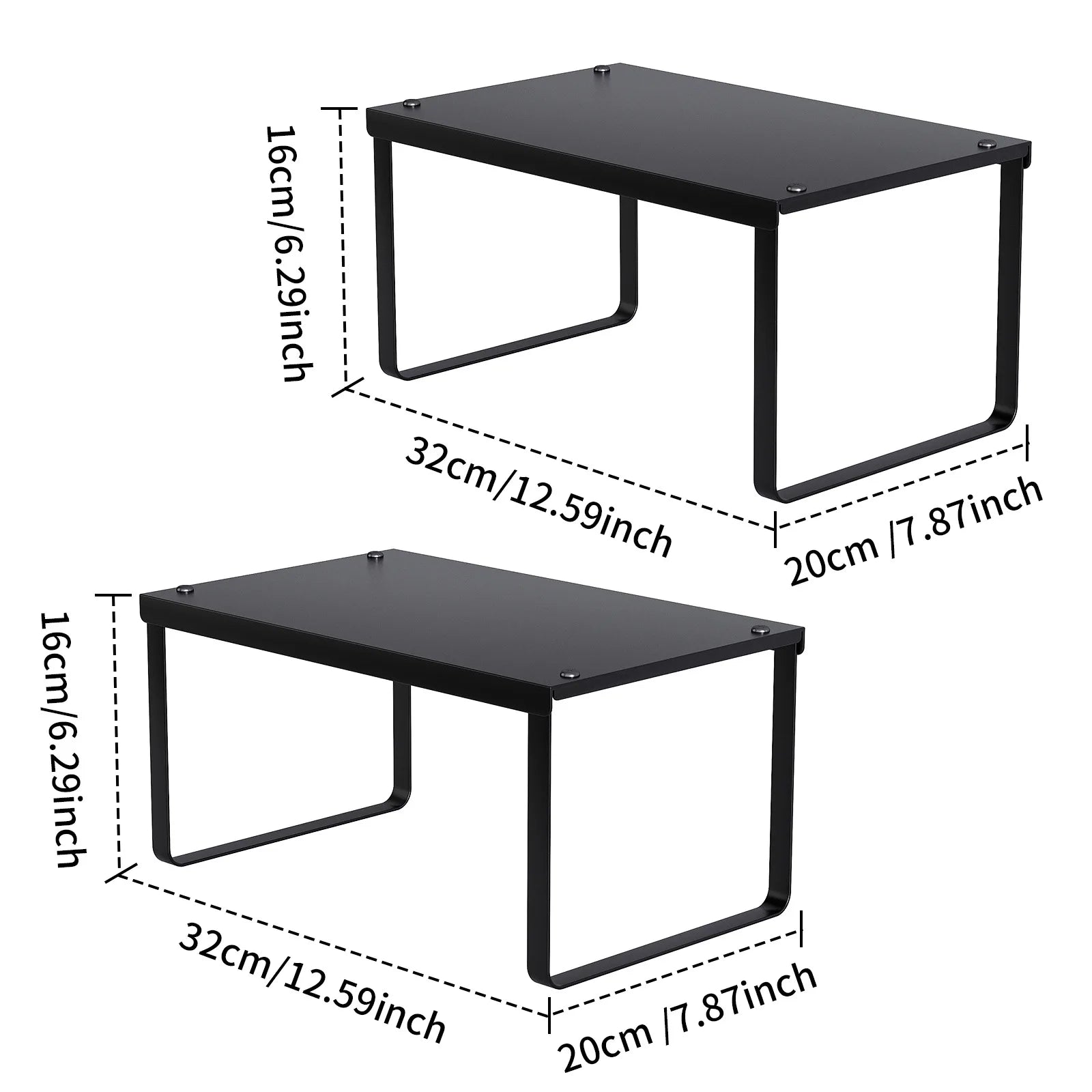 Japanese-style cabinets, layered storage racks, kitchen countertops, shelves, pot racks, dishes, seasonings, storage racks Oasis Select Black 2 packs