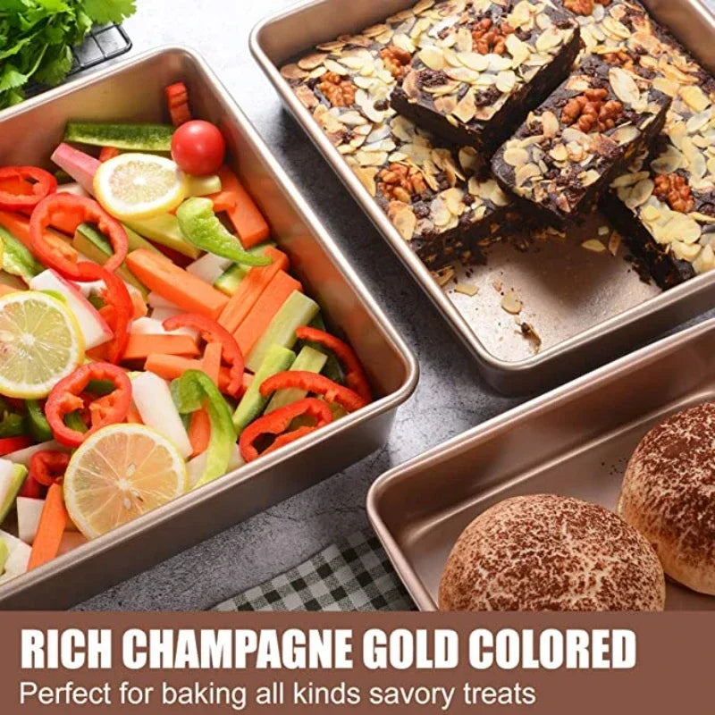 Carbon Steel Baking Tray Oven Specific Rectangular Non Stick Baking Plate Flat Bottomed Tray Steamed Cake Tray Oasis Select