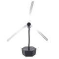 USB Rechargeable Fly Repellent Fan Can Drive Flies Multi-Functional Insect Repellent Fan Soundless Safe Fly Fans for Food Oasis Select Three-blade-Style 1