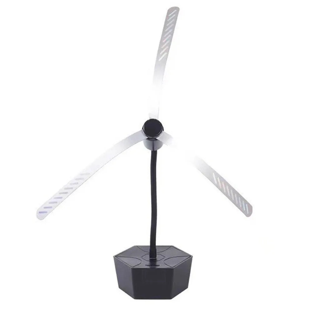 USB Rechargeable Fly Repellent Fan Can Drive Flies Multi-Functional Insect Repellent Fan Soundless Safe Fly Fans for Food Oasis Select Three-blade-Style 1