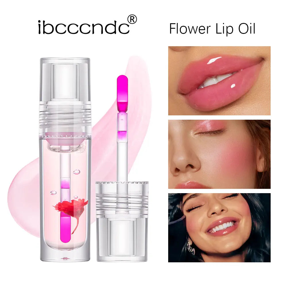ibcccndc PH Color Changing Flower Lip Oil Gloss 3.8ml Color Changing Lip Oil Oasis Select