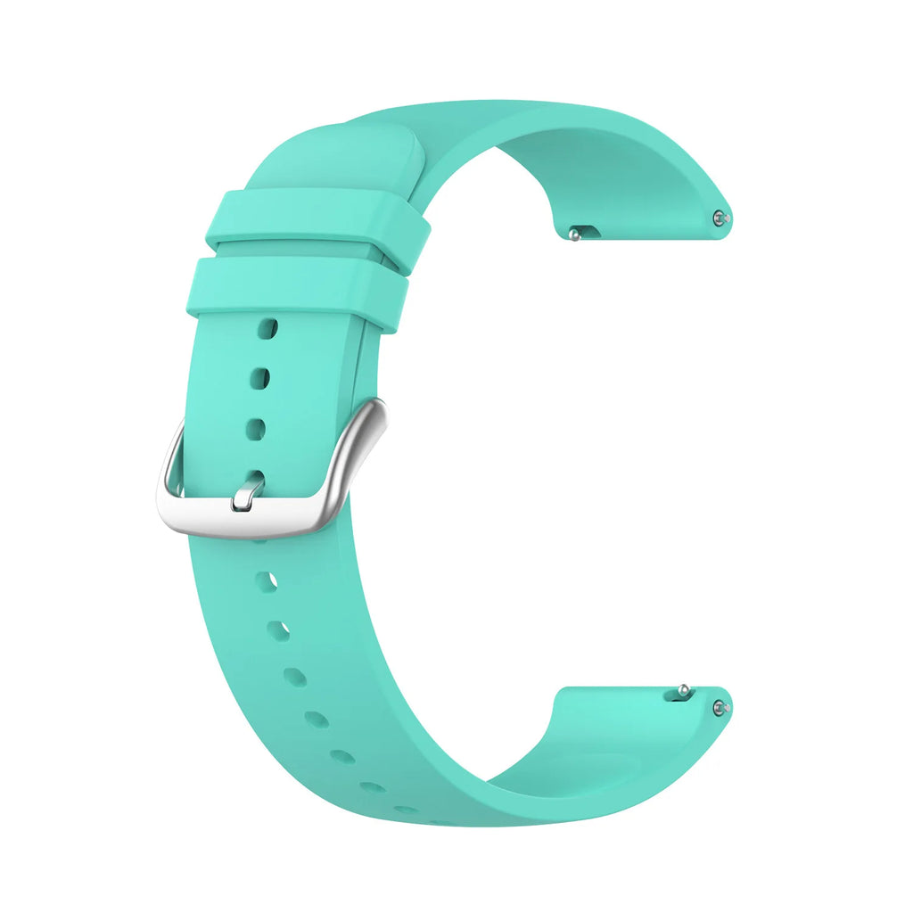 Silicone Watch Band for Amazfit Bip U/S, GTR & Samsung 20/22mm Smartwatch Band Oasis Select mint green 22mm width strap