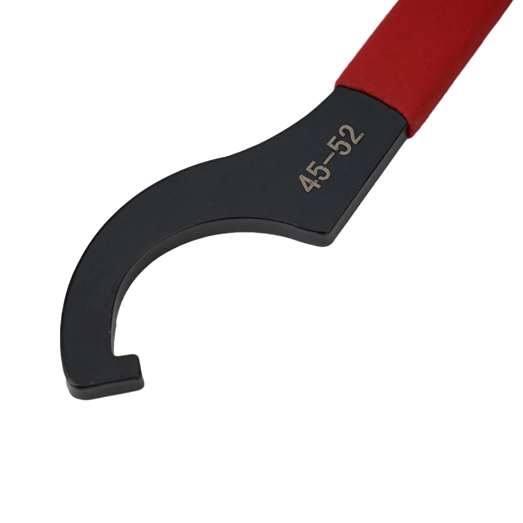 45-48HRC C Hook Spanner Wrench Spanner Collet Chuck Half Moon Wrench For 38-72mm Round Nut With Red Non-slip Handle Oasis Select