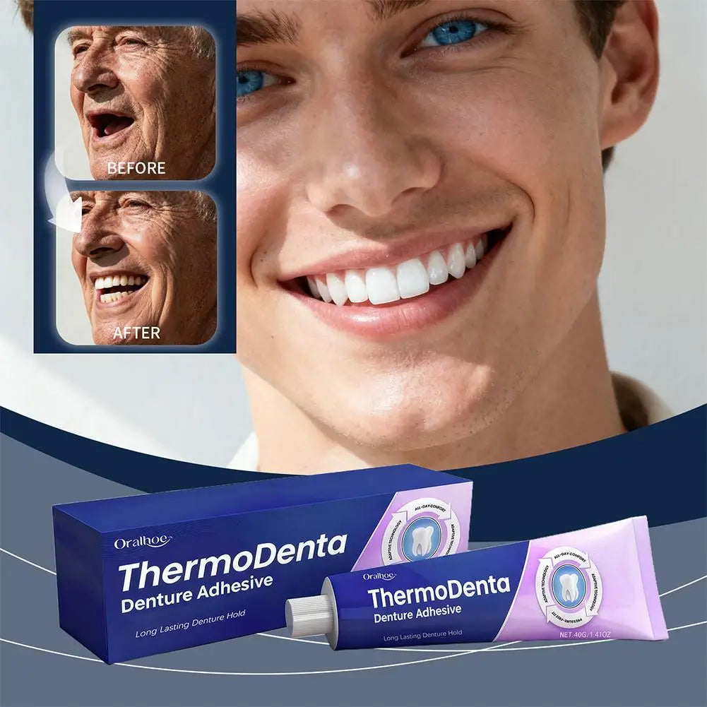 40g Denture Adhesive Cream – Strong Hold, Zinc-Free, Gum Care