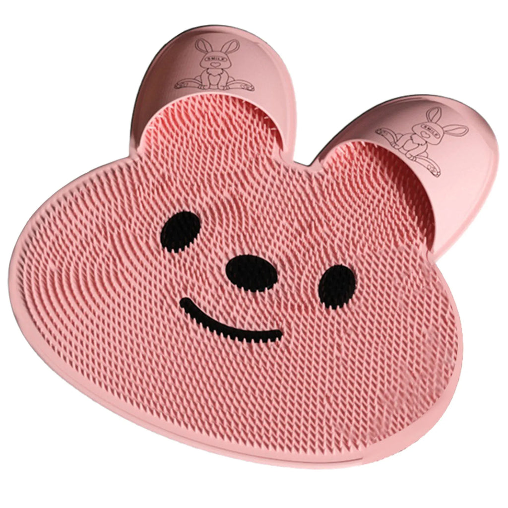 Rabbit Shape Silicone Bath Mat | Non-Slip Suction Cup Shower Pad