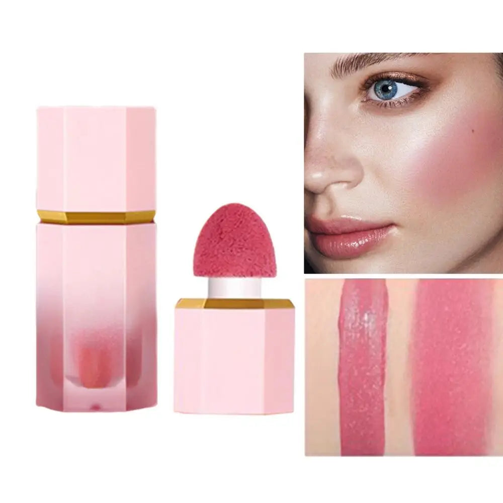 Cheek Liquid Blush With Cushion Liquid Illuminator Face Highlighter Long Lasting Natural Skin Tint Face Blush Wand Creamy Blush Oasis Select 04 China Mainland
