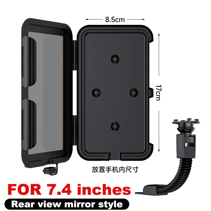 Motorcycle Phone Holder Support Moto Bicycle Waterproof Case Handlebar Stand Case Mount Waterproof Scooter Motorbike Phone Bag Oasis Select