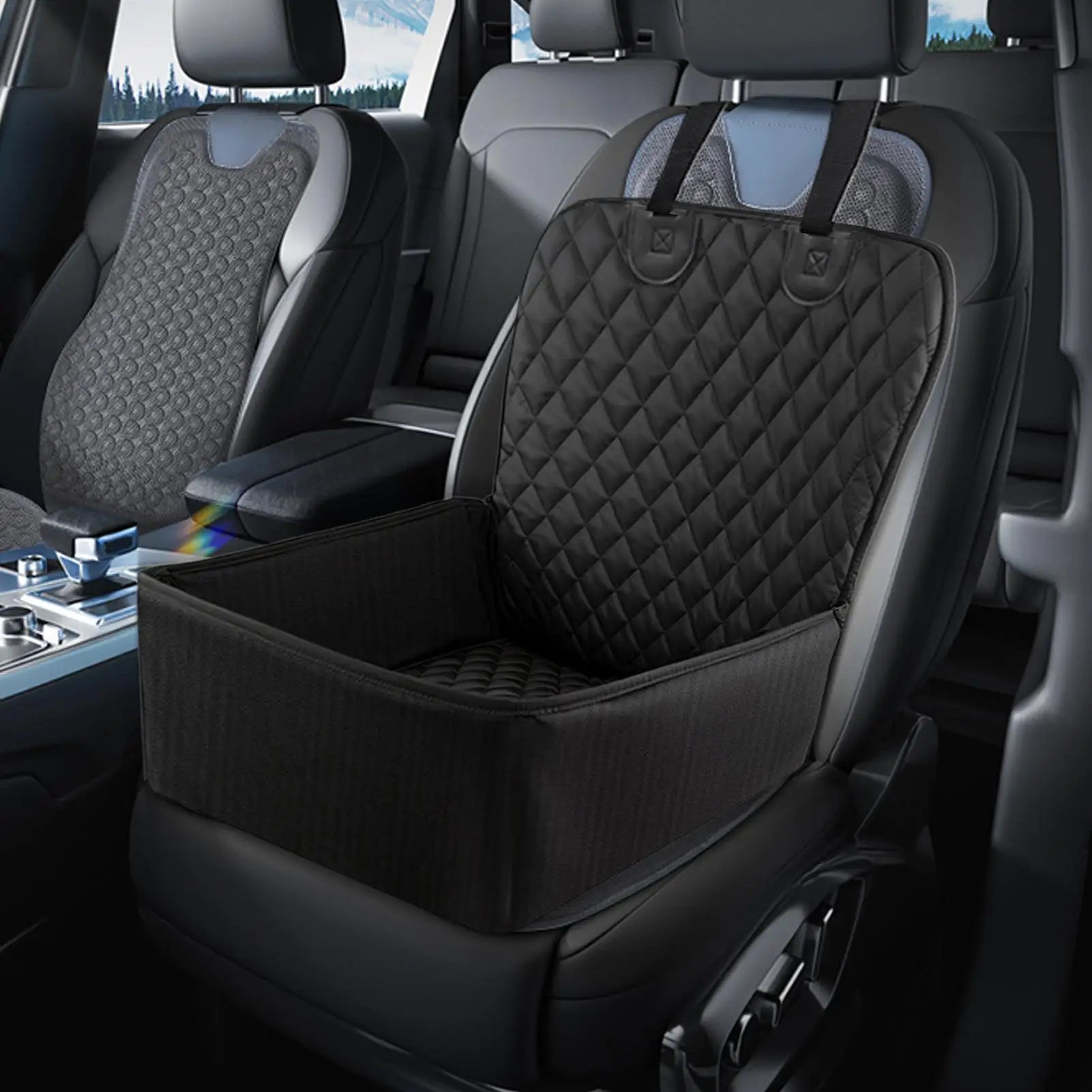 For Truck Dog Car Seat Large Waterproof Pet Seat Cover for Cars Booster Cushion Protector Carrier for Bed Barrier Backseat Truck Oasis Select