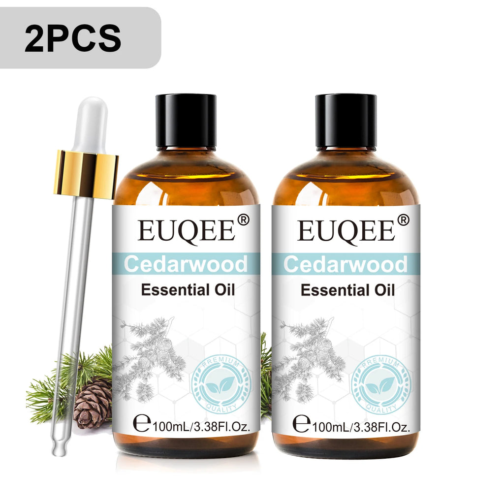 EUQEE 100ml Essential Oils – Lavender, Vanilla, Lemon & Cinnamon