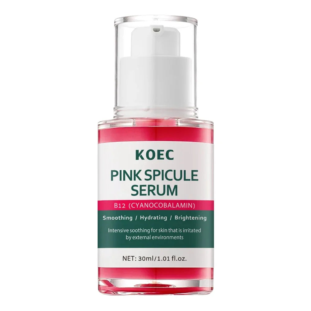 Pink Spicule Pore Tightening Anti-Aging Serum,ull Hydrating Protecting Skin Bright Revitalizing Unisex Essence Oasis Select Micro Needle Essence