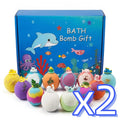 Kids Bath Bombs Set with Surprise Toys – 12-Pack Gift Kids Bath Bomb Set Oasis Select 1set boxed x 2