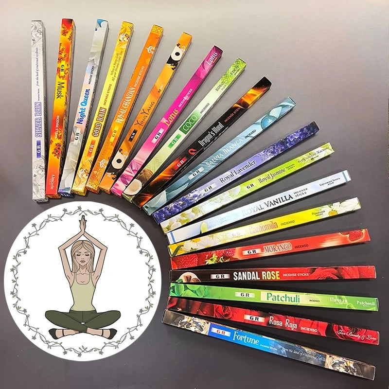 GR Natrual 10-25 Small Box Indian White Sage Incense Sticks Sandalwood OUDH Authentic Buddhism Supplies Bulk Sale Stick Incense Oasis Select