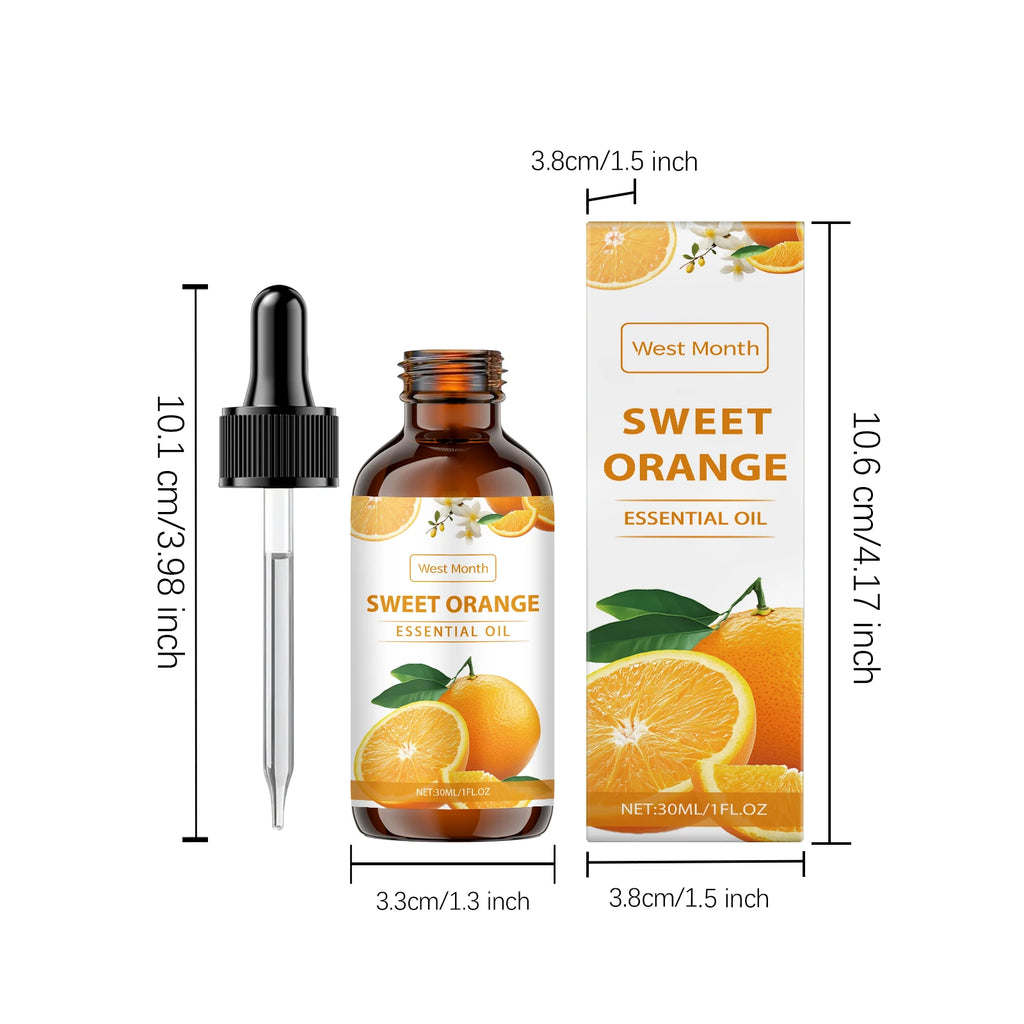 Sweet Orange Essential Oil For Body Massage Hydrating Nourishing Smoothing Skin Care Freshness Long-lasting Fragrance Oasis Select