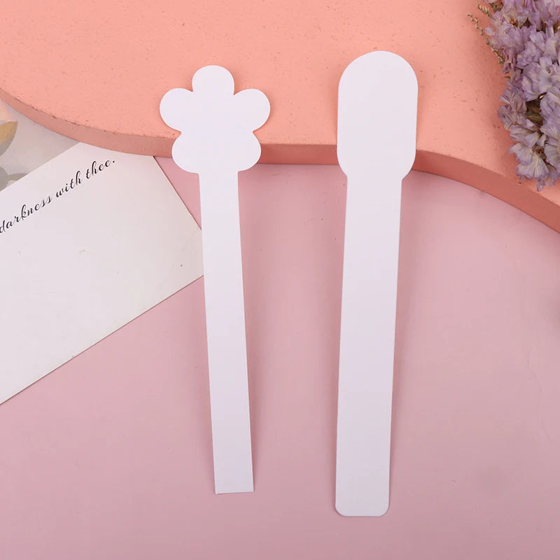100pcs/lot Round Head Testing Aromatherapy Fragrance Perfume Essential Oils Test Tester Paper Strips Flower Shape Oasis Select