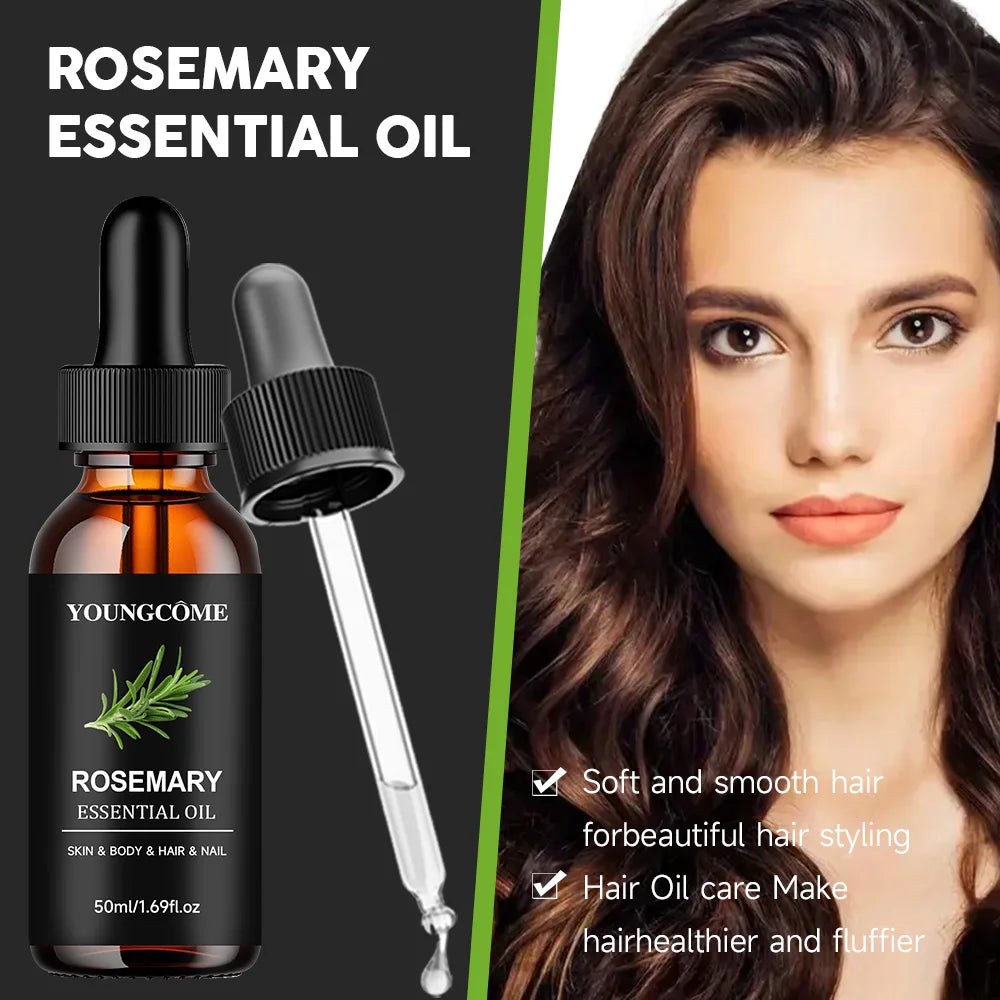 Rosemary Essential Oil Scalp Serum – Hair Growth & Anti-Frizz