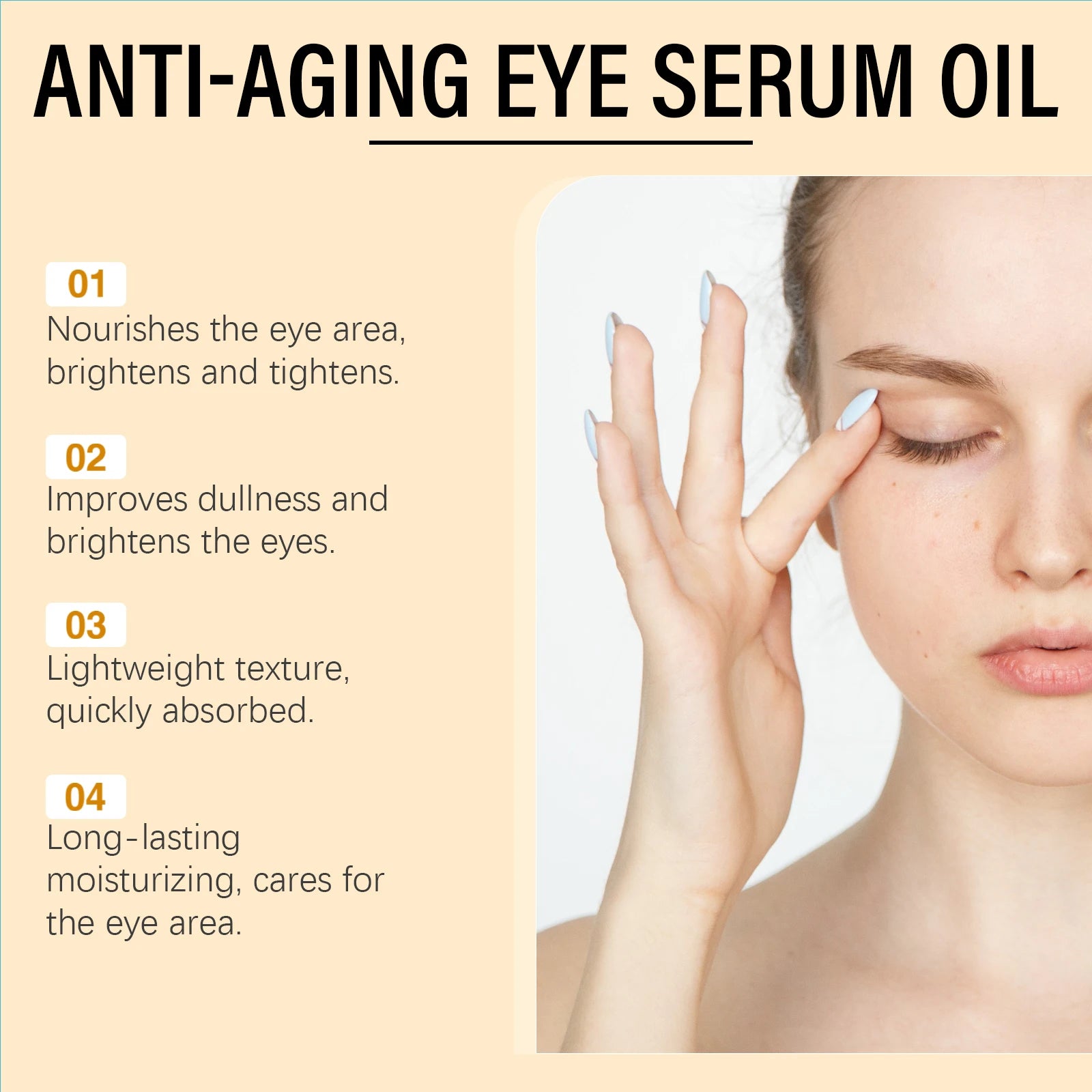 OUHOE Anti-Aging Eye Serum Oil – Dark Circles & Firming Eye Serum Oil Oasis Select