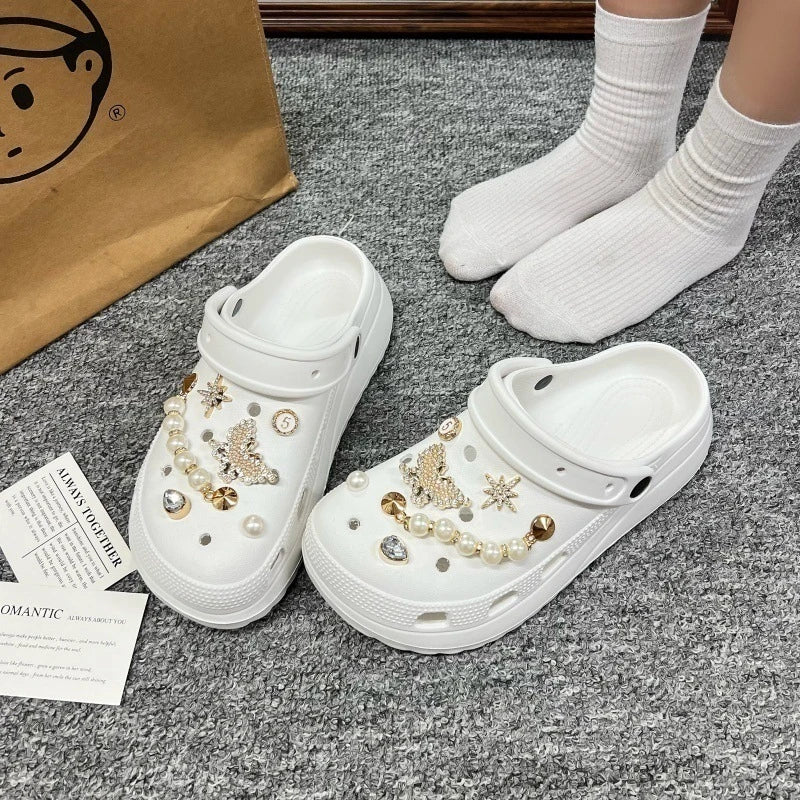 Butterfly Fashion Shoe Accessory Set, decorative shoe buckles, removable, suitable for sandals and flip-flops. Oasis Select