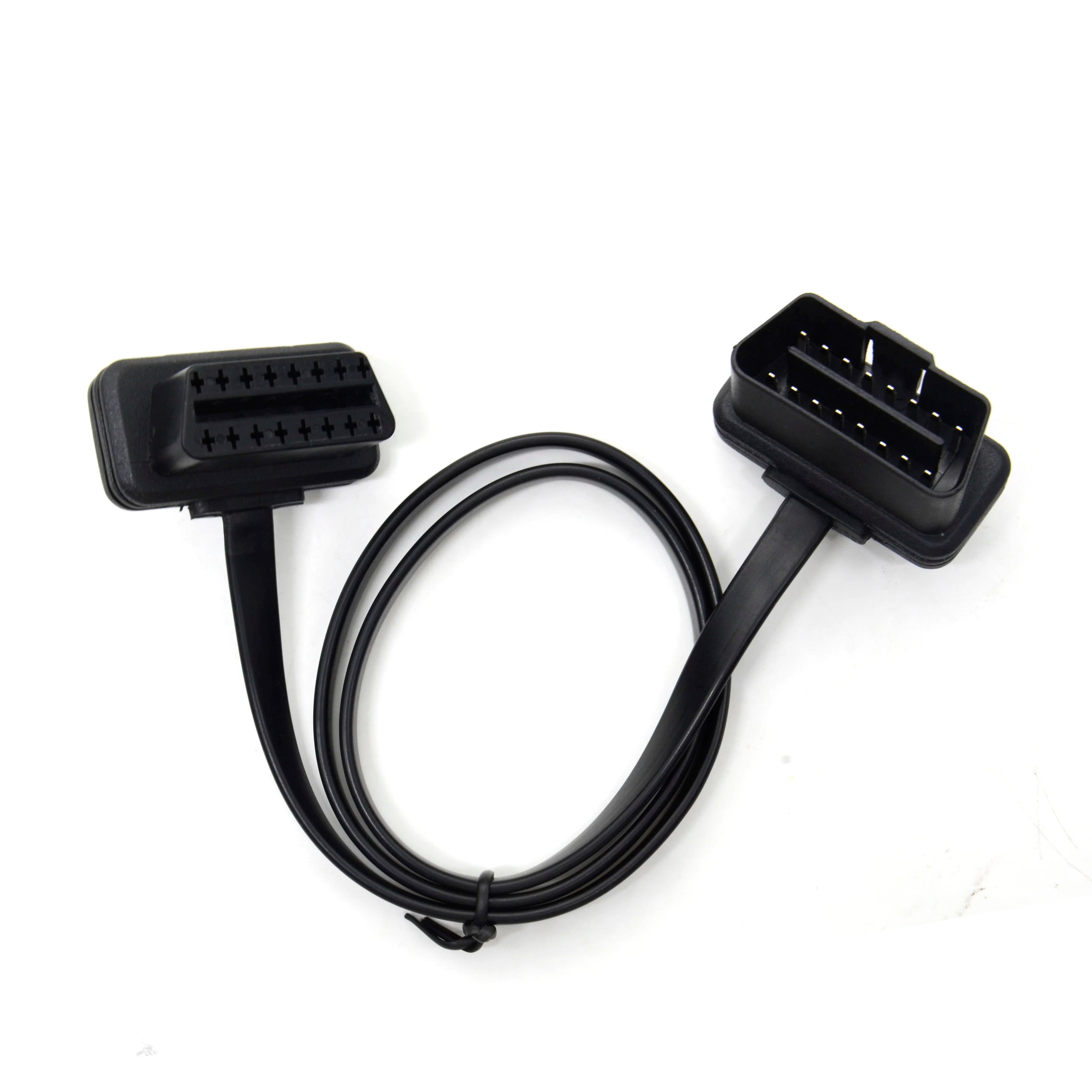 OBD2 16-Pin Flat Extension Cable 30/60/100CM Male to Female OBD2 Diagnostic Cable Oasis Select 60cm Extension Cable