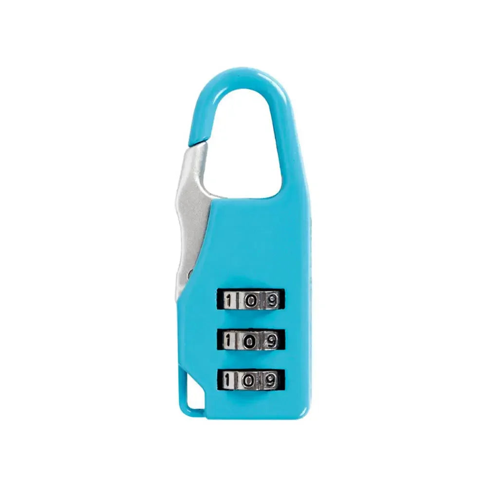 2023 Mini 3 Digit Dial Resettable Combination Travel Luggage Suitcase Lock Padlock Backpack password lock contraseña Oasis Select blue