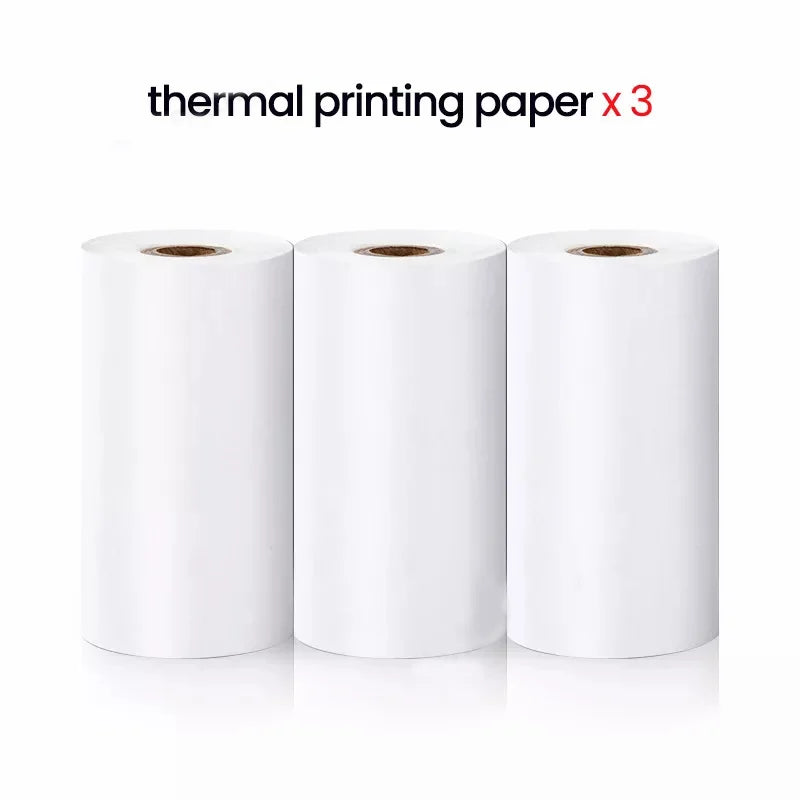 Mini Printer Thermal Paper Label Sticker Colorful Adhesive Self-adhesive Paper For Wireless Bluetooth Photo Inkless Printer 57mm Oasis Select 3pcs Thermal Paper