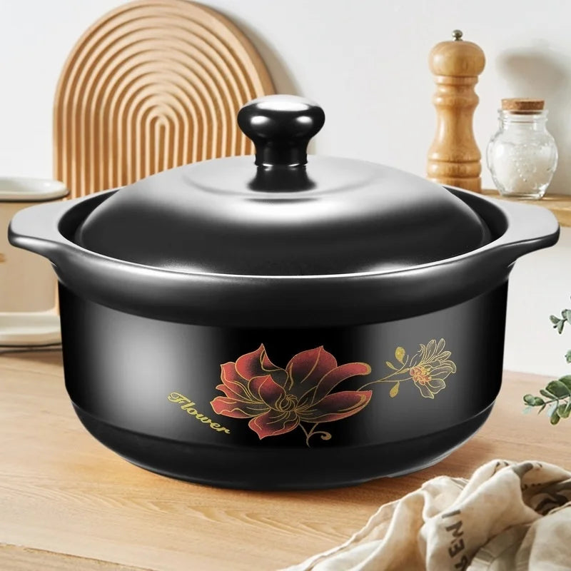 Chinese Cookware Stew Pots Ceramic Casserole Non Stick Soup Pot Food Stewpan Cooking Kitchen Kitchenware Oasis Select