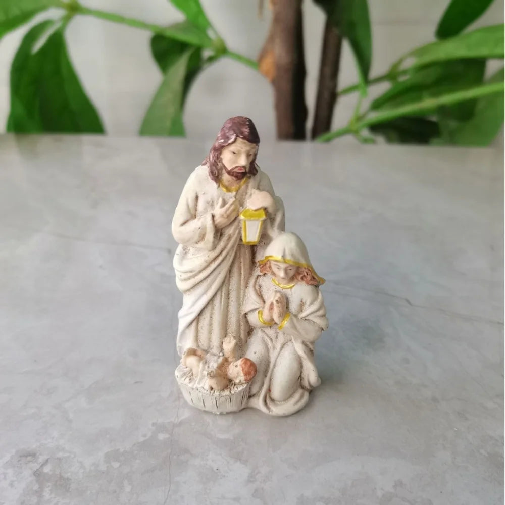 Nativity Scene Resin Statue | Holy Family Catholic Figurine